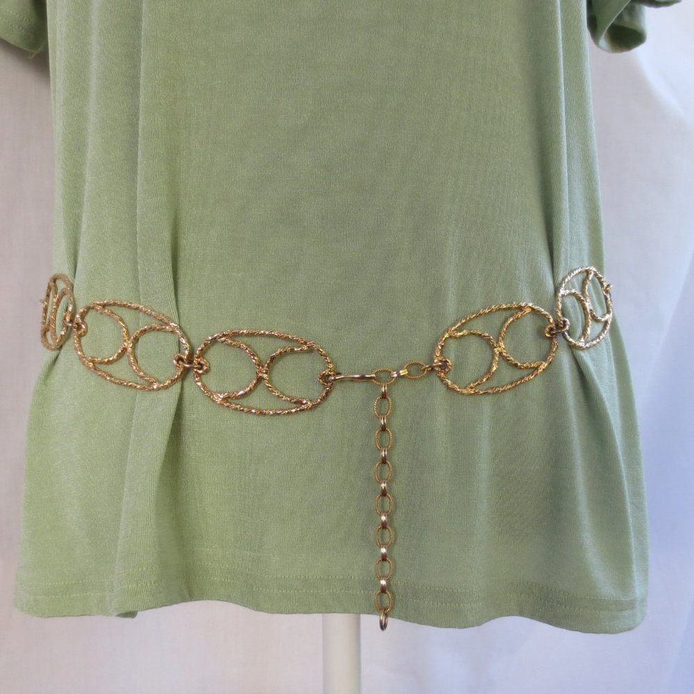 **Glam Gold** Metallic Fashion Belt Size M